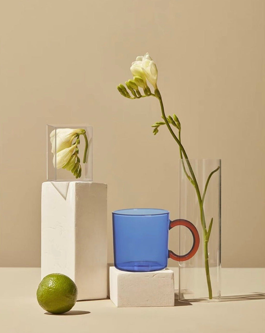 Set Of 2 Retro Couple Coffee Mugs Tea Cups-1