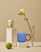 Set Of 2 Retro Couple Coffee Mugs Tea Cups-1