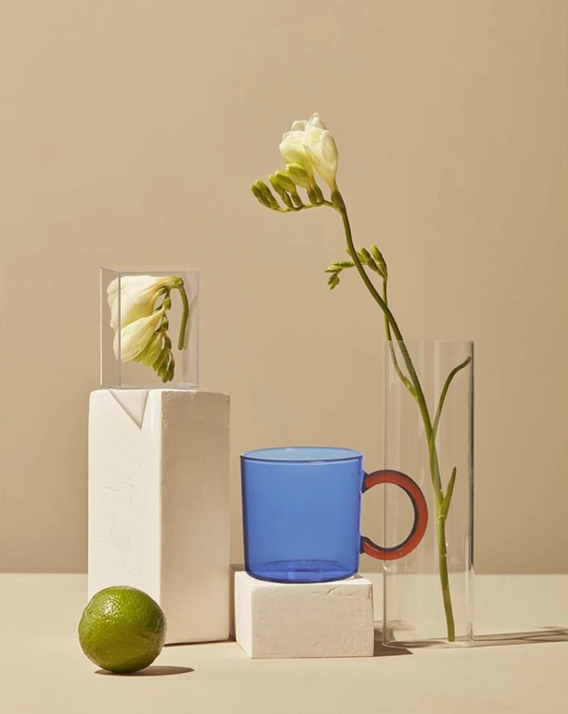 Set Of 2 Retro Couple Coffee Mugs Tea Cups-1