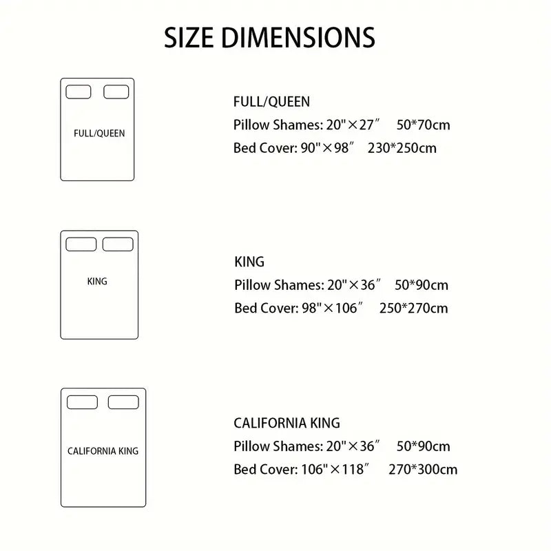 White Microfiber 3-Piece 150GSM Bedspread Set - Queen Size-4