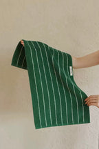 Modern Earthy Tone Pinstripe Bath Towel — 100% Long-Staple Cotton, Soft, Plush & Absorbent-5