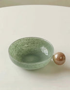 Handblown Bonbon Whimsical Salad Snack Desert Bowl, Eclectic Decorative Bowl-6