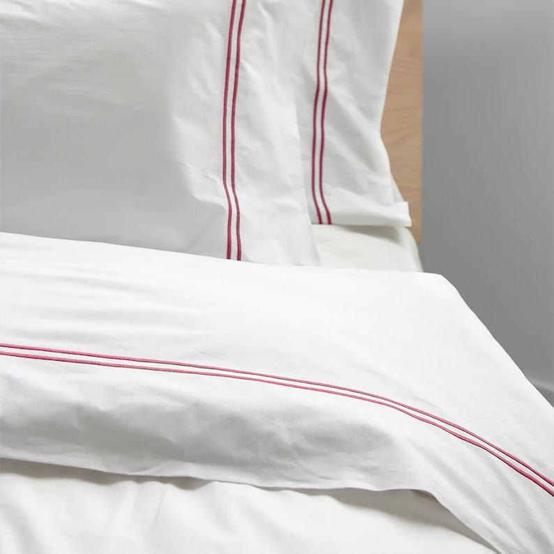 Tracks - Cotton Sateen Embroidered Edge Duvet Cover Sets-5