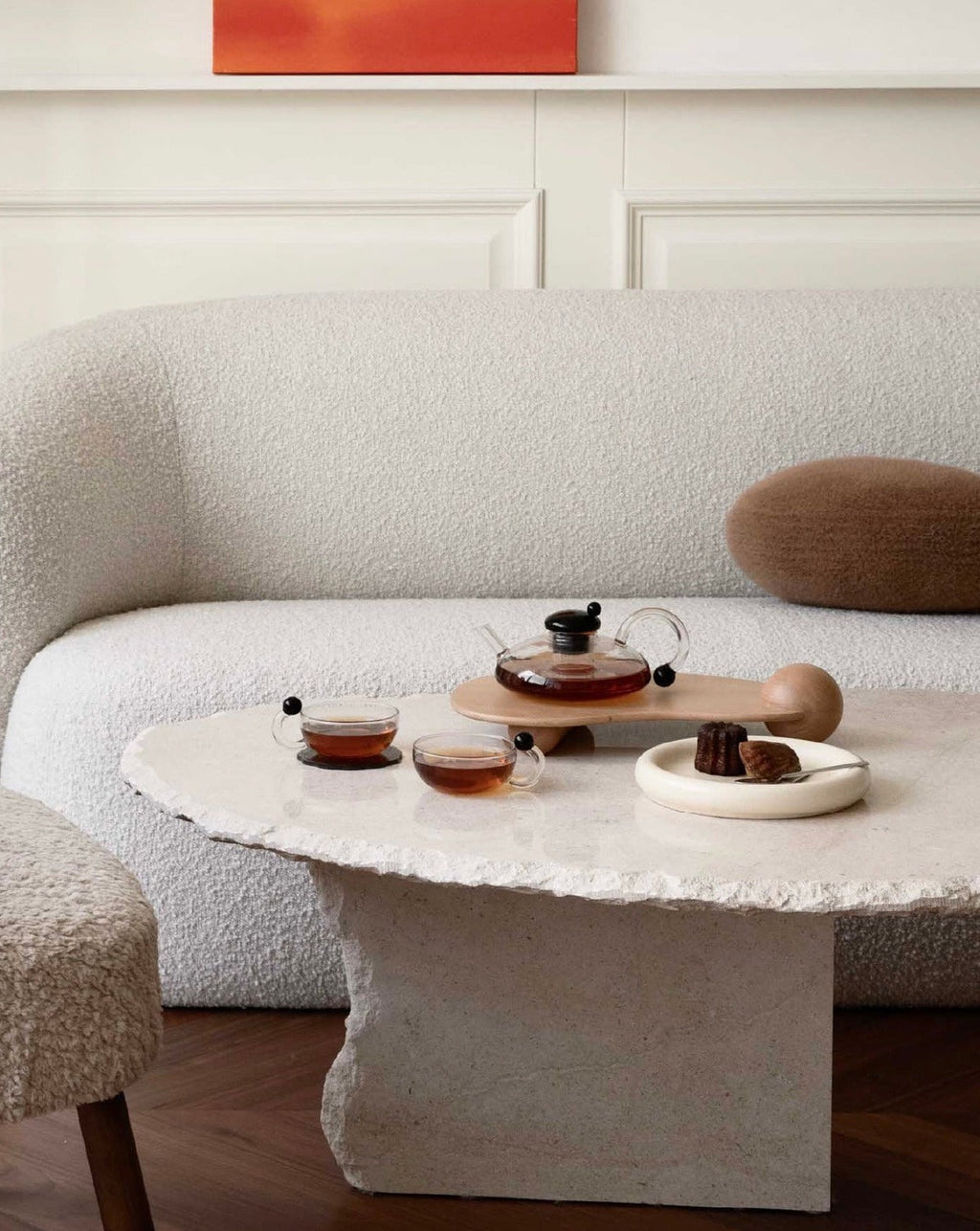 Nordic Style Vintage Glass Tea Set ( 1 Tea Kettle with Loose Leaf Infuser + 2 Cups )-2