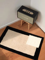 Soft Contemporary Abstract Geometric Bath Rug, Absorbent, Anti-slippery Mat-3