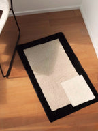 Soft Contemporary Abstract Geometric Bath Rug, Absorbent, Anti-slippery Mat-6