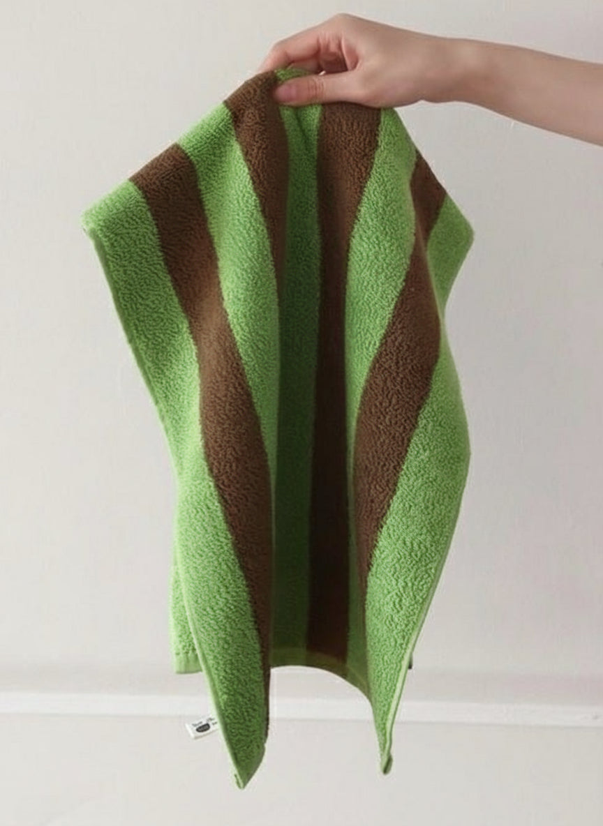 Ultra Soft Absorbent Retro Stripe Bath Towel - 100% Organic Premium Combed Cotton-6