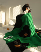 Ultra Soft Microfiber Sunflower Pattern Throw Blanket-4