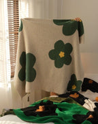 Ultra Soft Microfiber Sunflower Pattern Throw Blanket-8