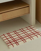 Ultra Soft Minimalist Nordic Stripe Bath Rug, Absorbent, Anti-slippery Mat-0