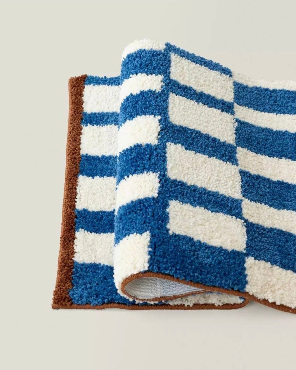 Ultra Soft Retro Checker Bath Rug, Absorbent, Anti-slippery Mat-4