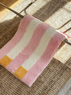 Ultra Soft Whimsical Dopamine Stripe Bath Rug, Absorbent Mat-1