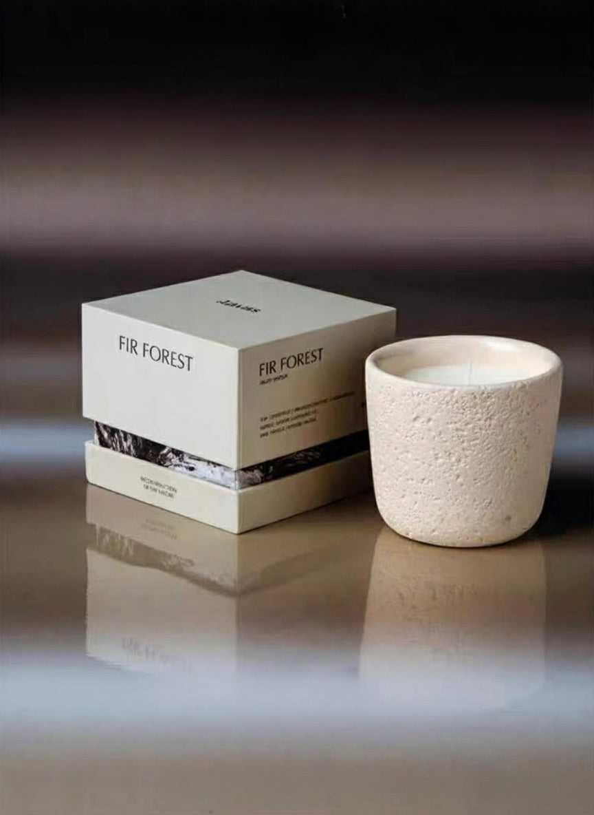 Wood Wick Soy Wax Scented Candle - Breath Of Nature Scented - Fir Forest-0